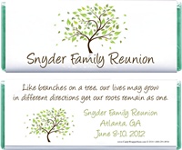 Family Tree Reunion Candy Bar Wrappers