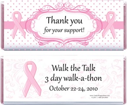 Breast Cancer Awareness Candy Bar Wrappers