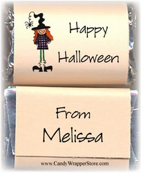 Miniature Halloween Candy Bar Wrappers