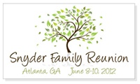 Family Tree Reunion Save the Date Magnets  