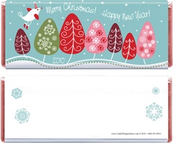 Non Personalized Little Birdie Christmas Wrapper Quick Favor