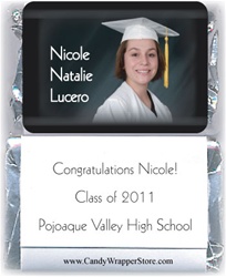 Miniature Graduation Photo Candy Bar Wrappers