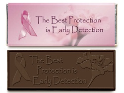 Breast Cancer Early Detection Chocolate Candy Bar