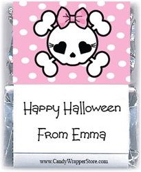 Miniature Girly Scull Halloween Wrapper