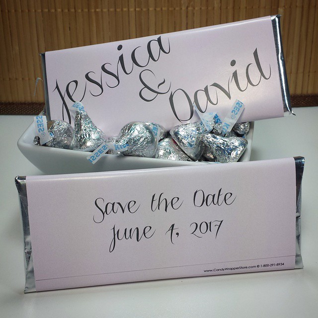 save the date candy bar