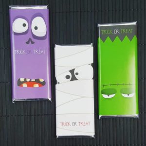 Custom Halloween Candy Bars